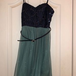 Deb brand sparkly formal dress